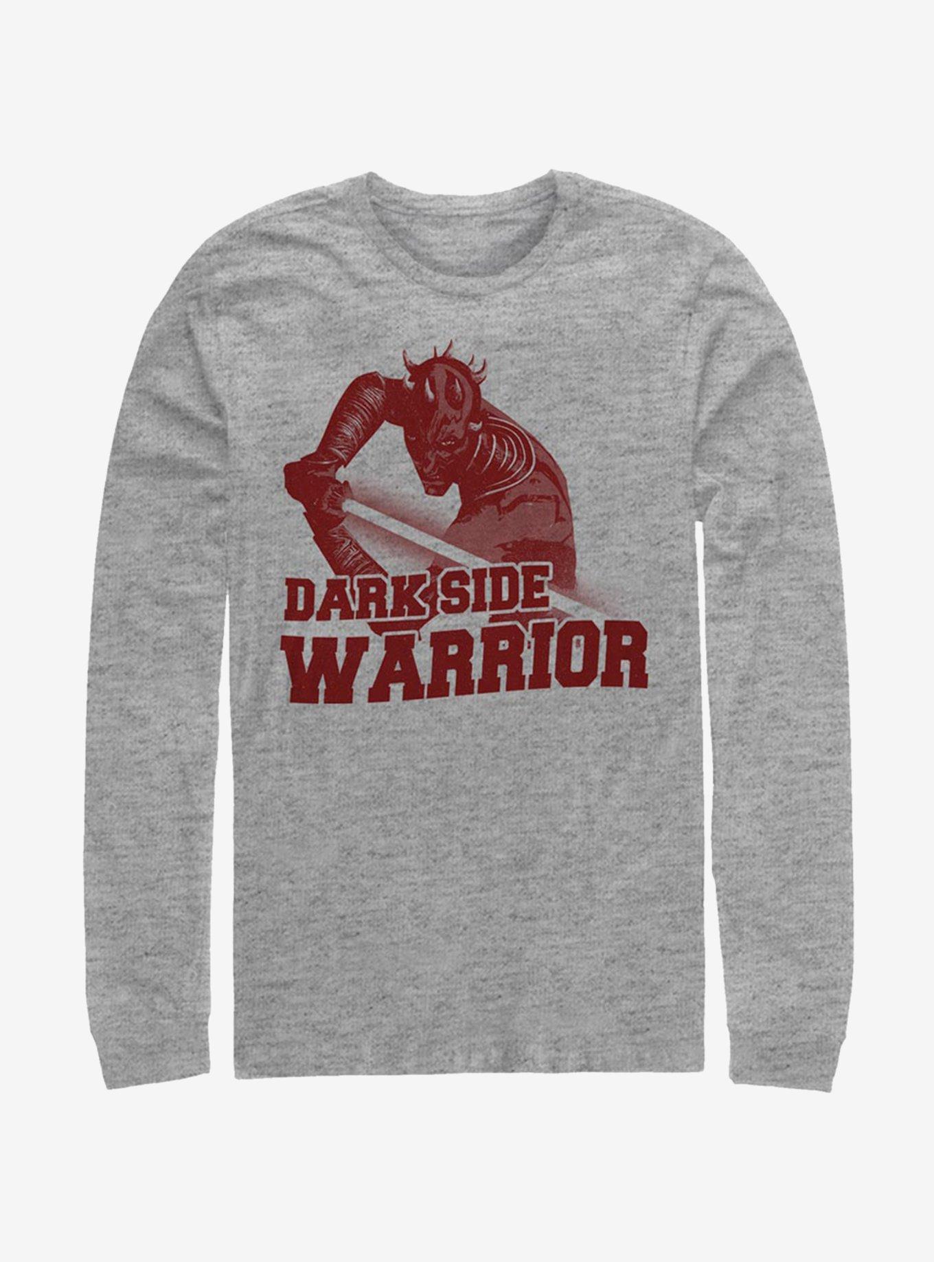 Star Wars The Clone Wars Dark Side Warrior Long-Sleeve T-Shirt, ATH HTR, hi-res