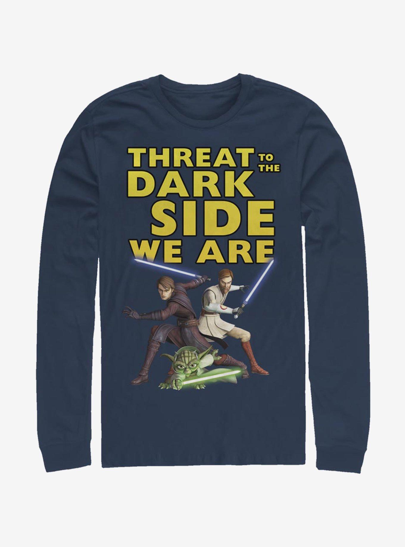 Star Wars The Clone Wars Threat We Are Long-Sleeve T-Shirt, NAVY, hi-res