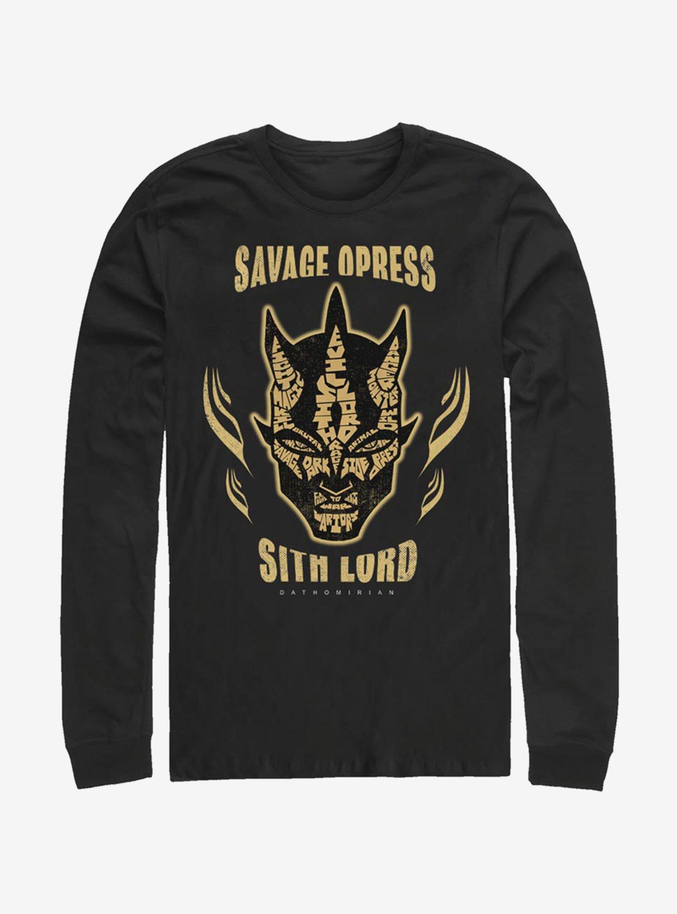 Star Wars The Clone Wars Dathomirian Savage Long-Sleeve T-Shirt, BLACK, hi-res