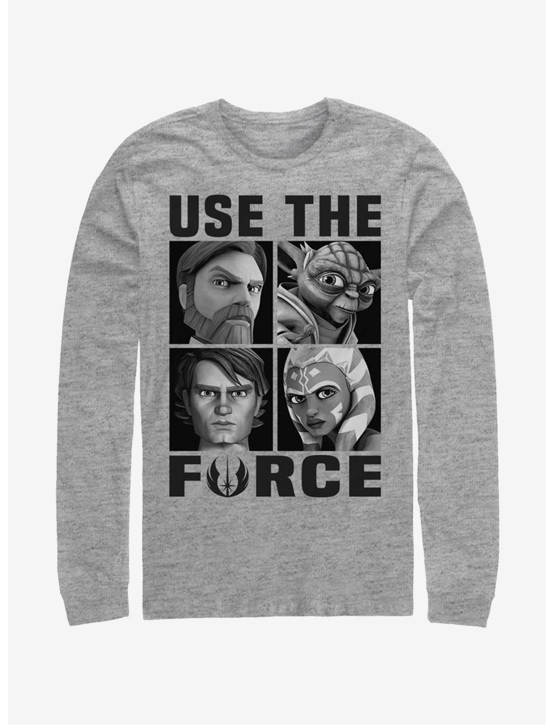 Star Wars The Clone Wars Force Users Long-Sleeve T-Shirt, ATH HTR, hi-res