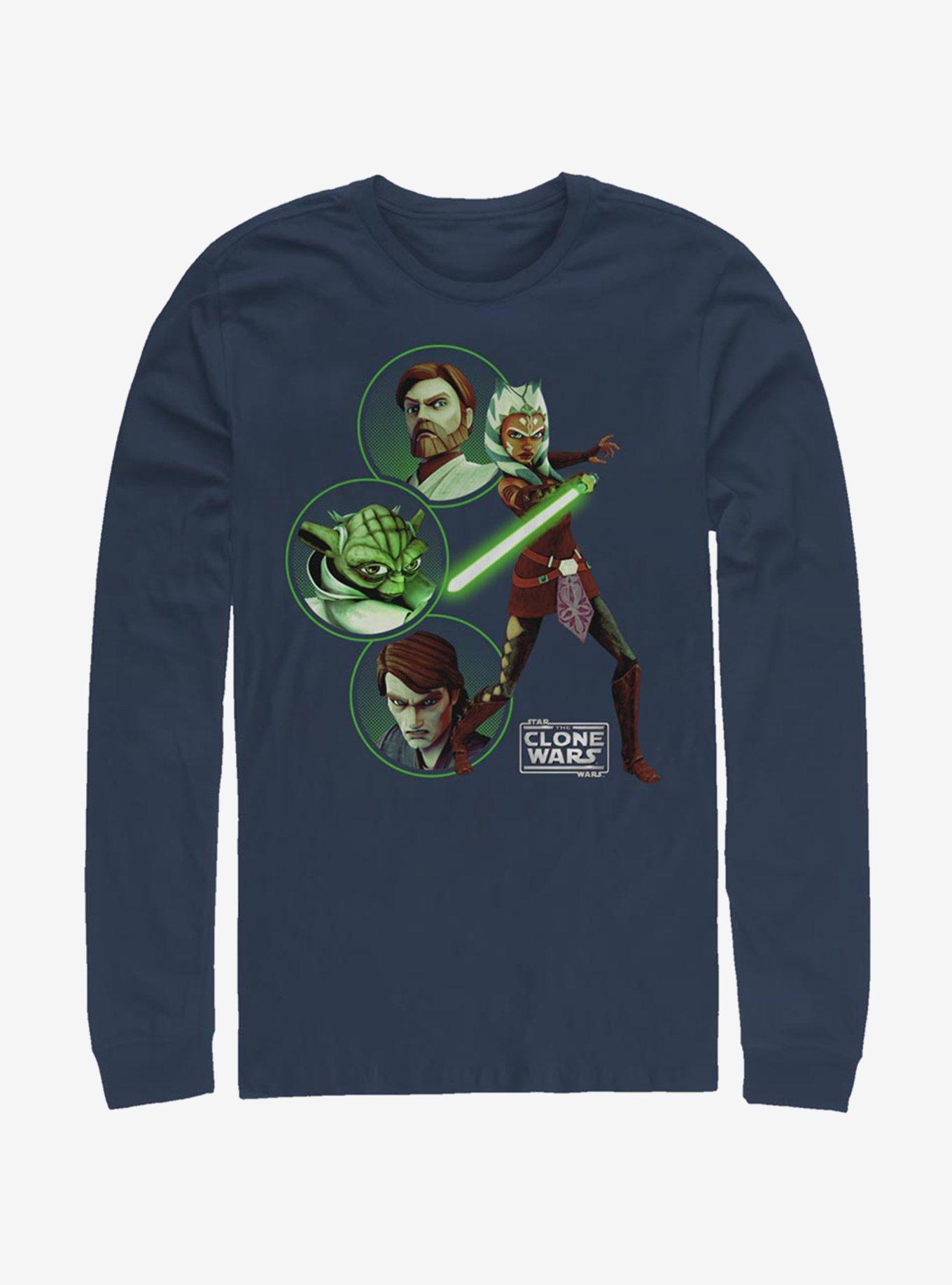 Star Wars The Clone Wars Light Side Group Long-Sleeve T-Shirt, , hi-res