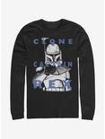 Star Wars The Clone Wars Rex Text Long-Sleeve T-Shirt, BLACK, hi-res