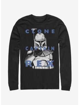 Star Wars The Clone Wars Rex Text Long-Sleeve T-Shirt, , hi-res