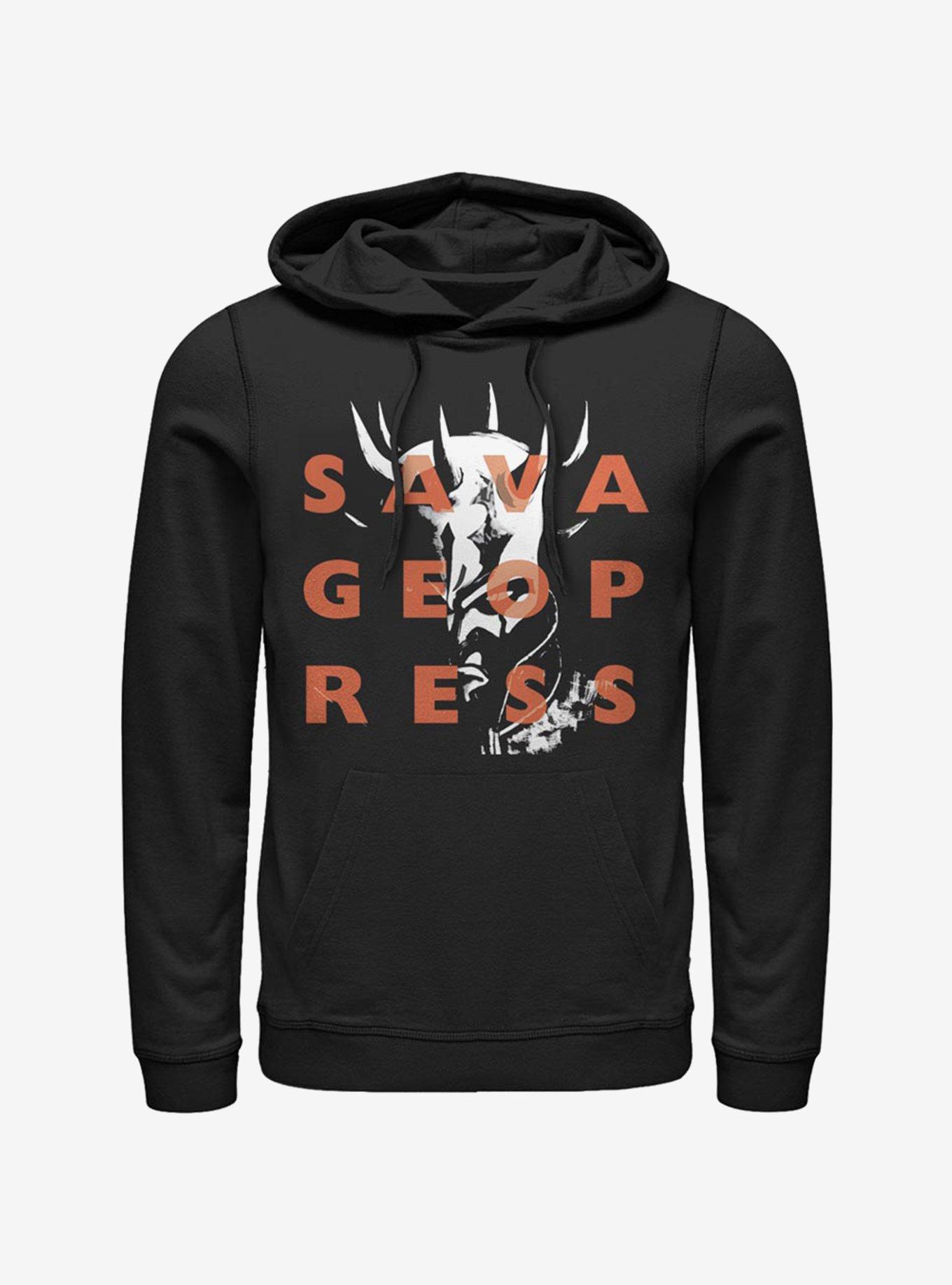 Star Wars The Clone Wars Savage Overlay Hoodie, BLACK, hi-res