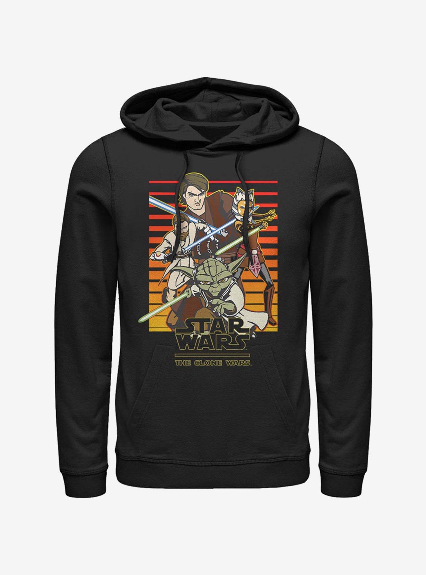 Star Wars The Clone Wars Sun Setting Hoodie, BLACK, hi-res