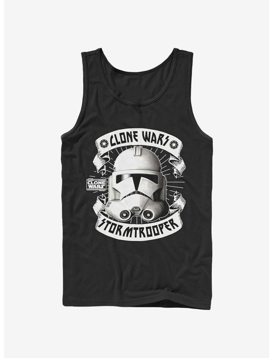 Star Wars The Clone Wars Banner Trooper Tank, BLACK, hi-res