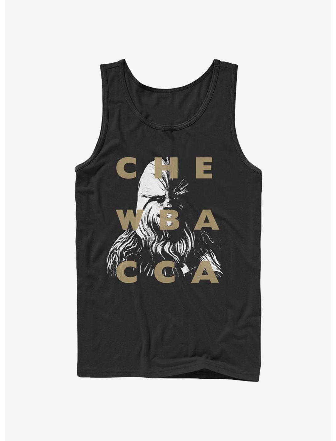 Star Wars The Clone Wars Chewy Text Tank, BLACK, hi-res