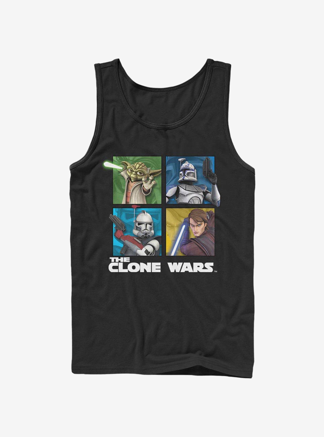 Star Wars The Clone Wars Panel Four Tank, BLACK, hi-res