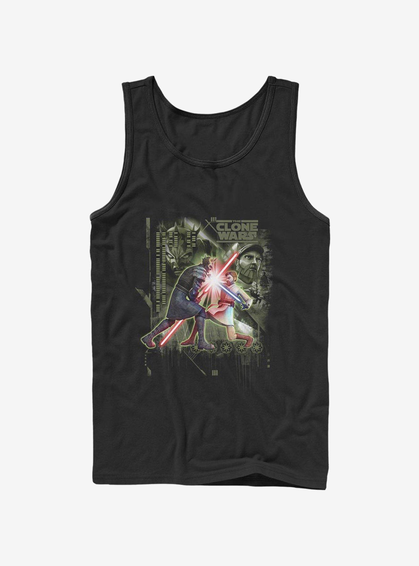 Star Wars The Clone Wars Saber Duel Tank Top