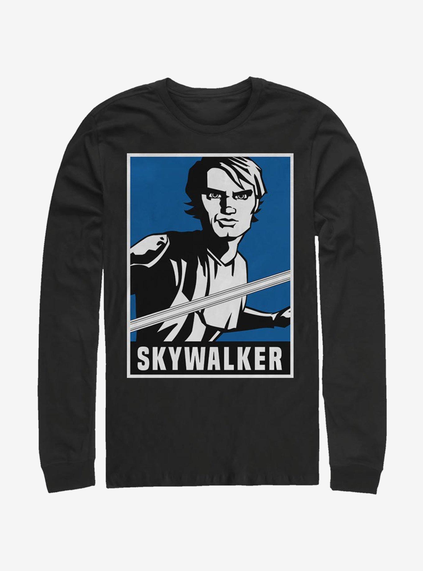 Star Wars The Clone Wars Skywalker Poster Long-Sleeve T-Shirt, , hi-res