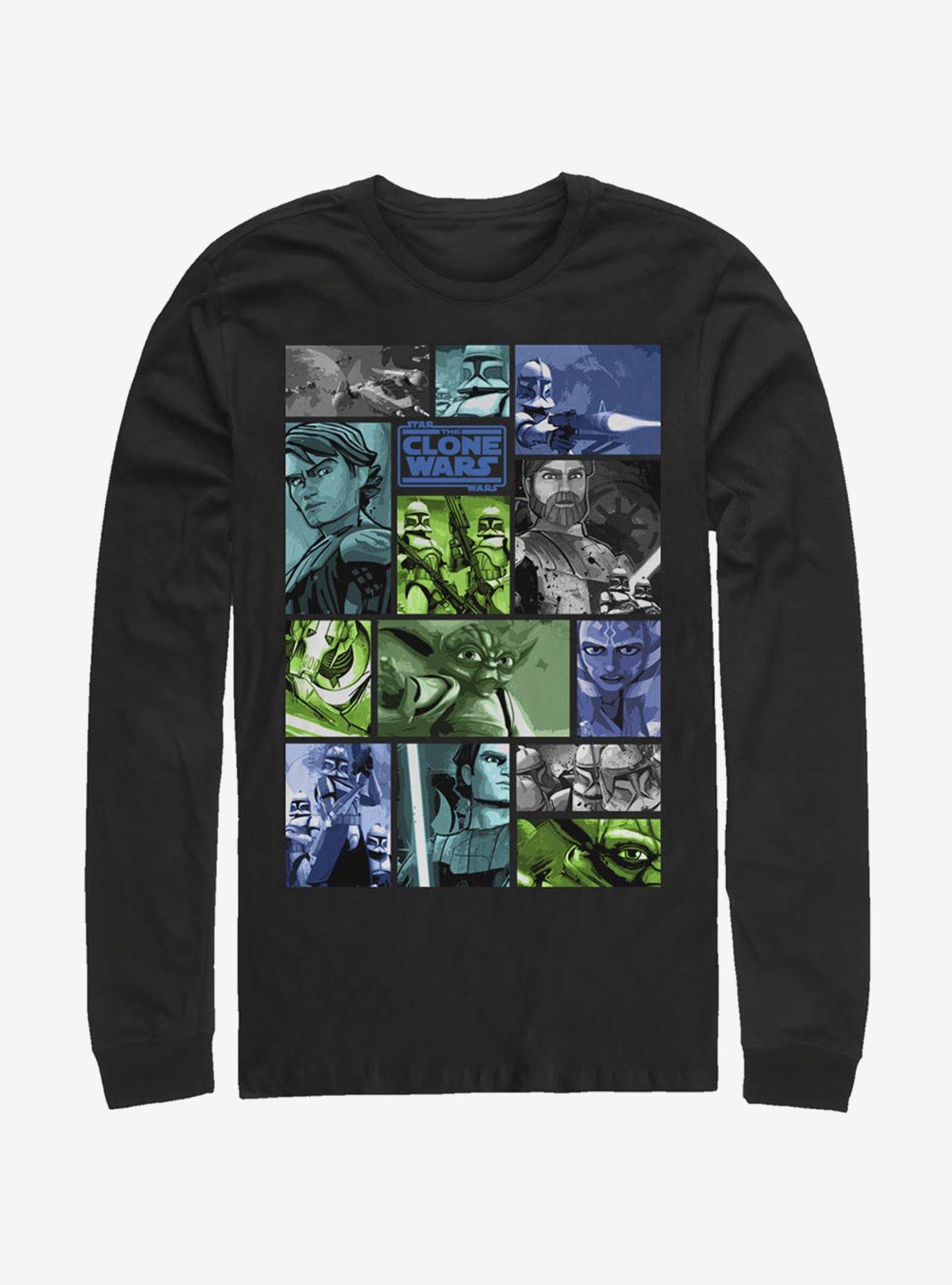 Star Wars The Clone Wars Story Squares Long-Sleeve T-Shirt, , hi-res