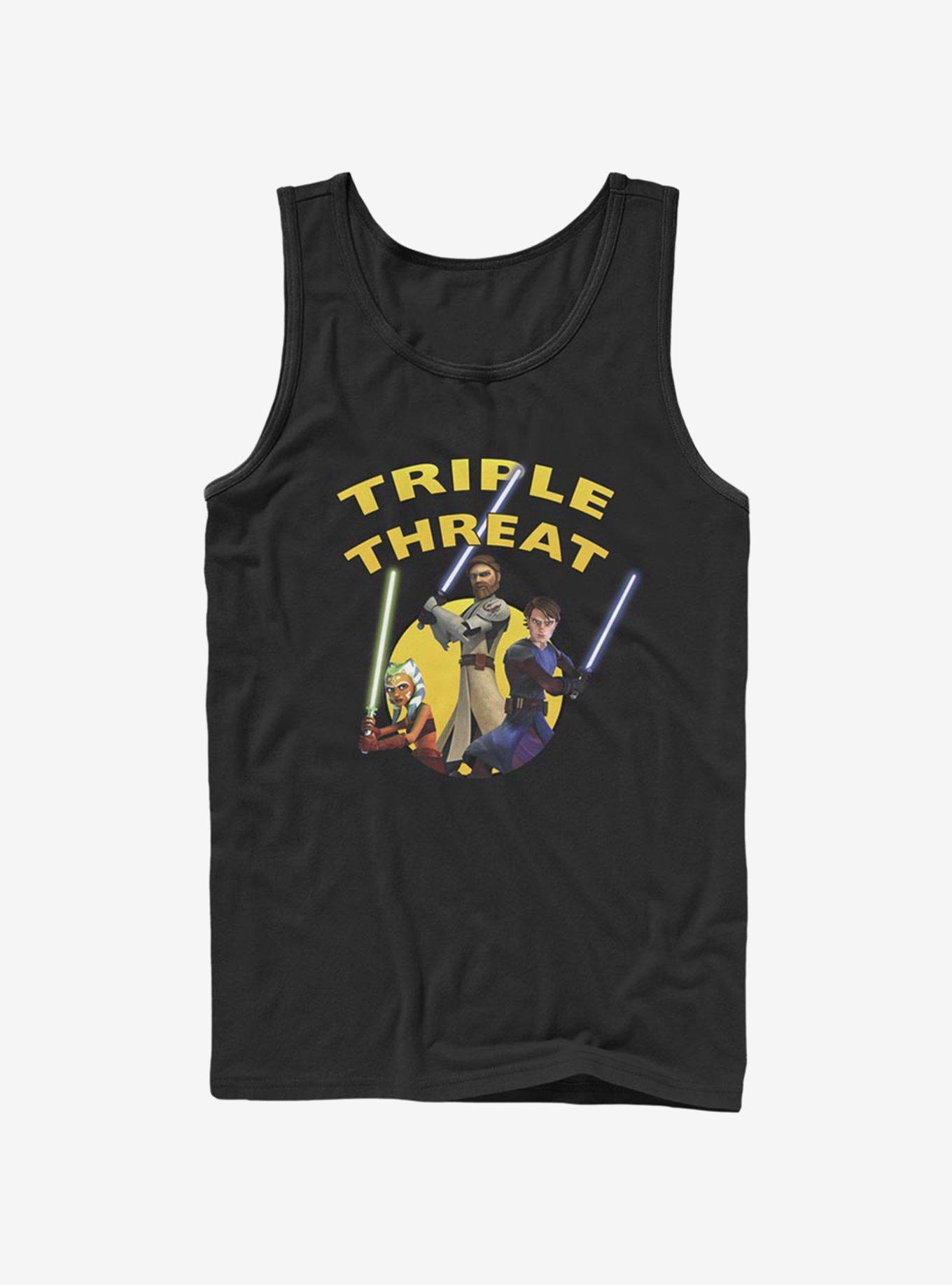 Star Wars The Clone Wars Triple Threat Tank Top, , hi-res