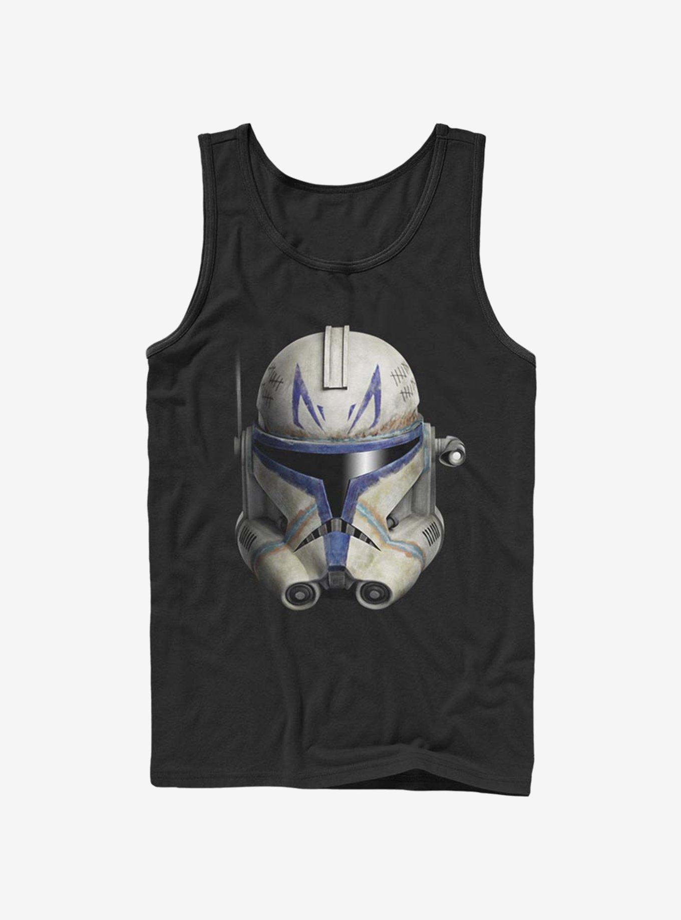 Star Wars The Clone Wars Rex Face Tank, BLACK, hi-res