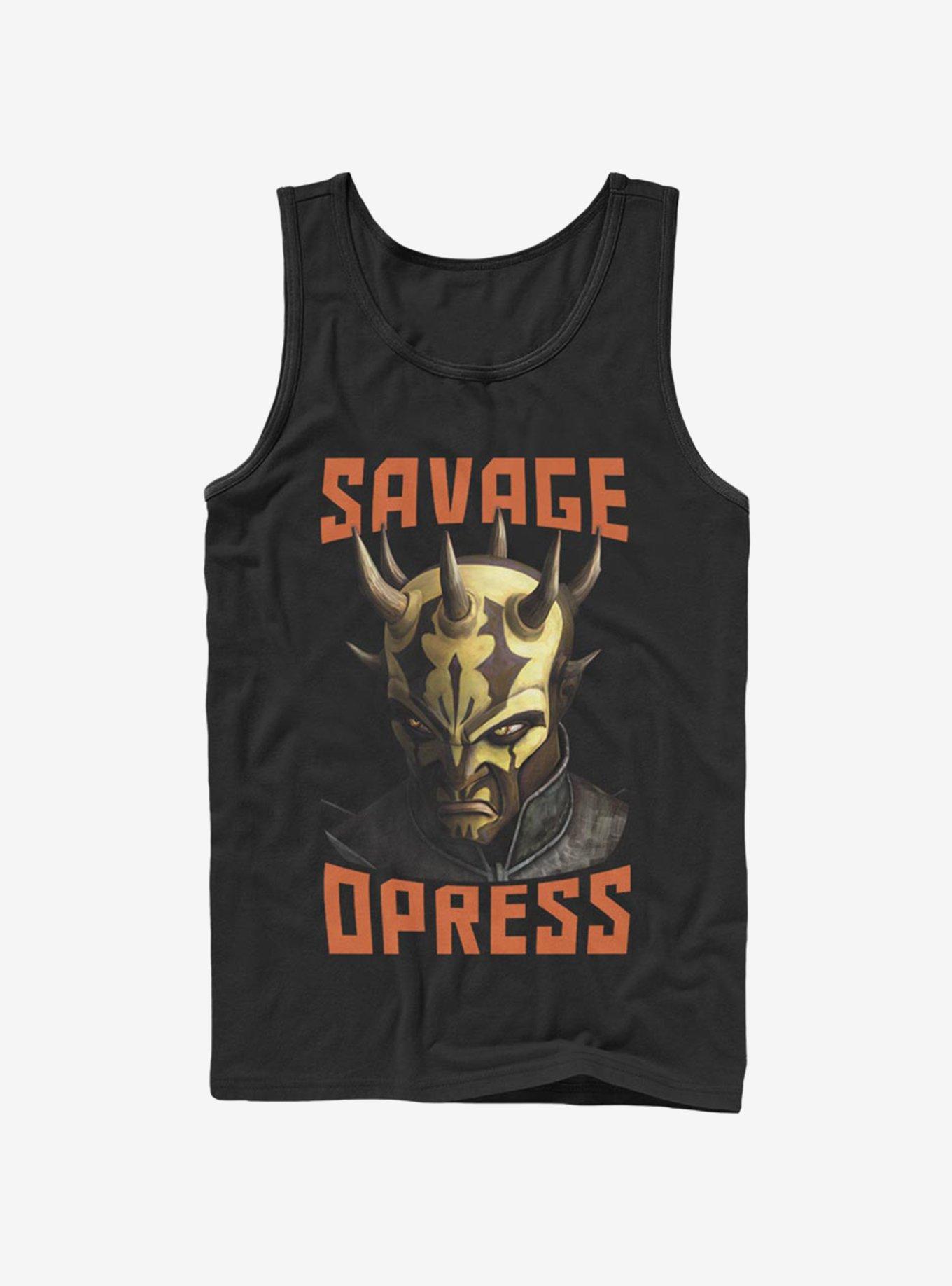 Star Wars The Clone Wars Savage Face Tank Top