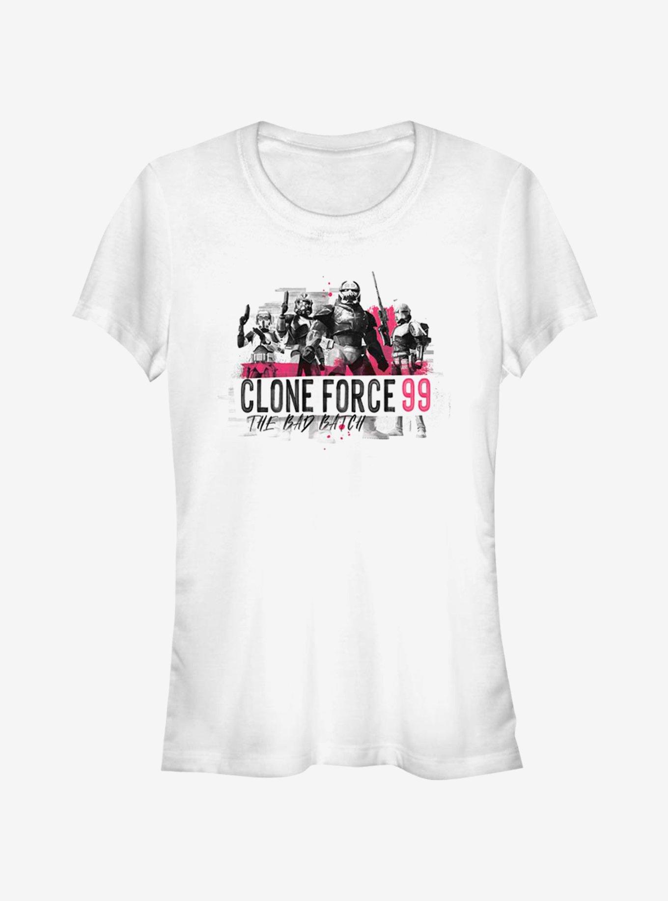 Star Wars The Clone Wars Bad Batch Collage Girls T-Shirt
