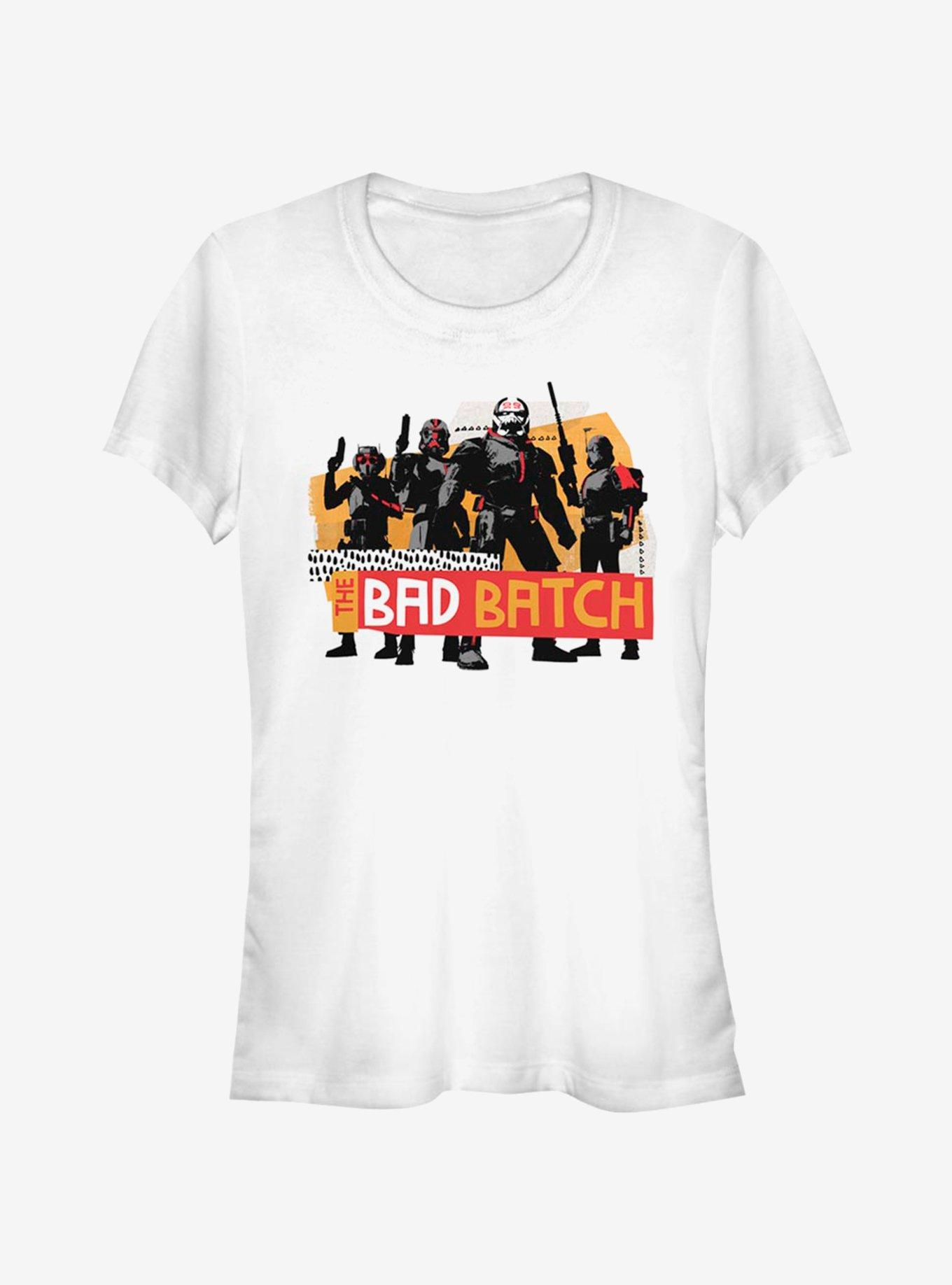 Star Wars The Clone Wars Bad Batch Girls T-Shirt, WHITE, hi-res