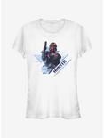Star Wars The Clone Wars Hunter Angled Girls T-Shirt, WHITE, hi-res