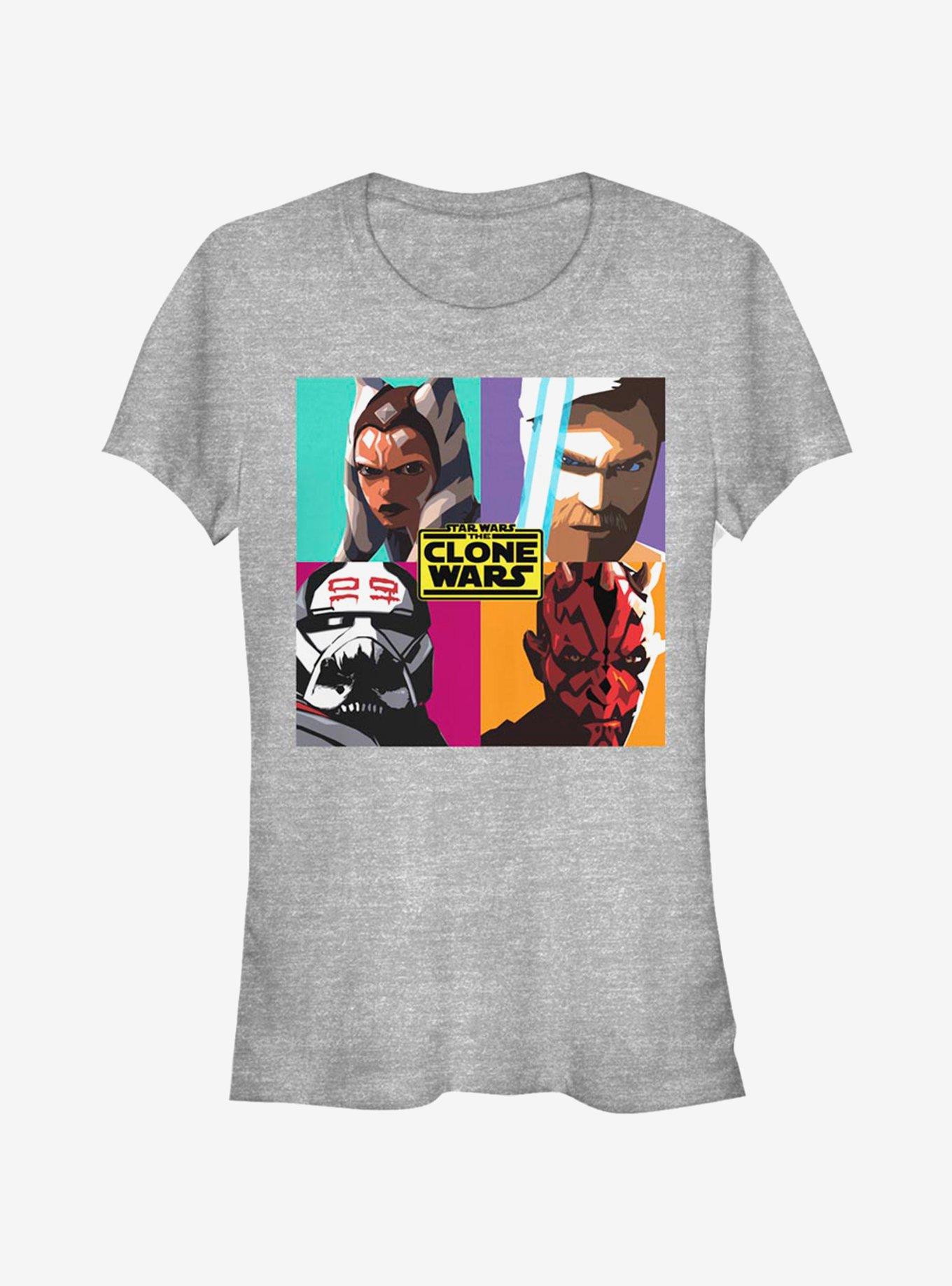 Star Wars The Clone Wars Clone Wars Pop Girls T-Shirt, ATH HTR, hi-res