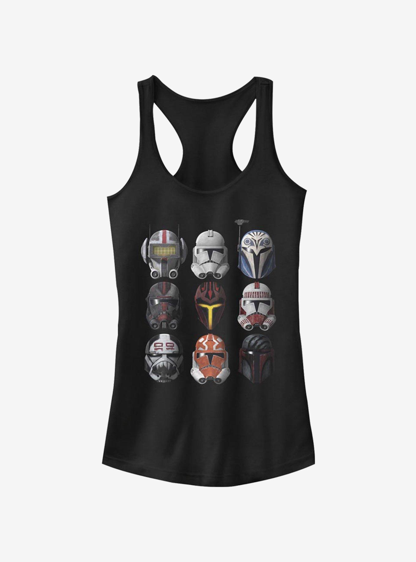 Star Wars: The Clone Wars Helmets Girls Tank Top