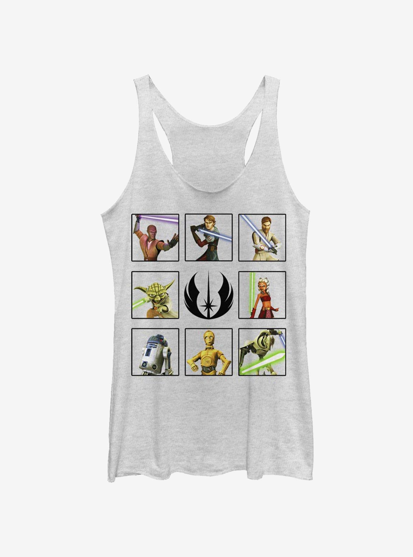 Star Wars The Clone Wars Clone Wars Box Up Girls Tank, WHITE HTR, hi-res