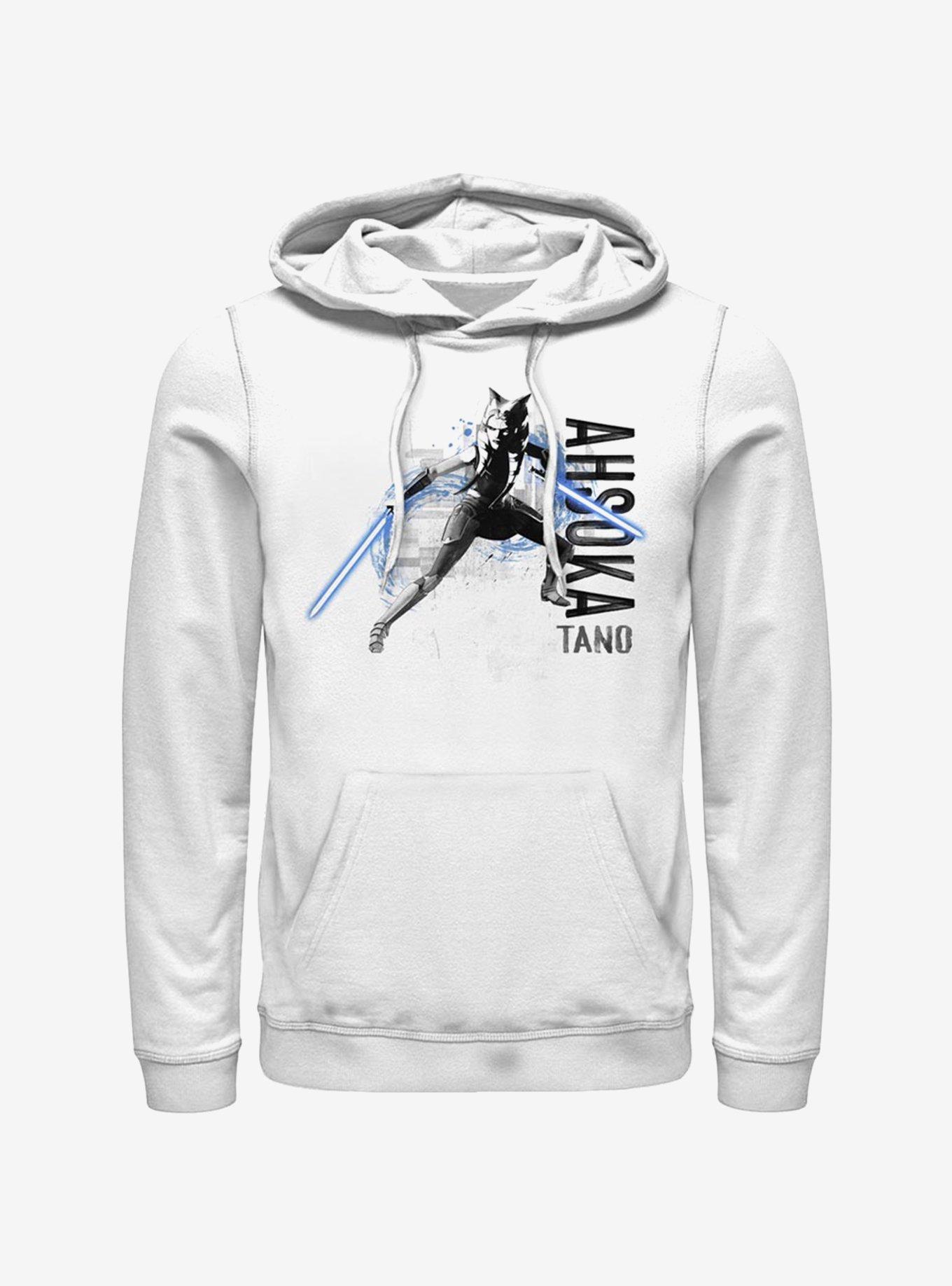 Star Wars The Clone Wars Ahsoka Collage Hoodie, WHITE, hi-res