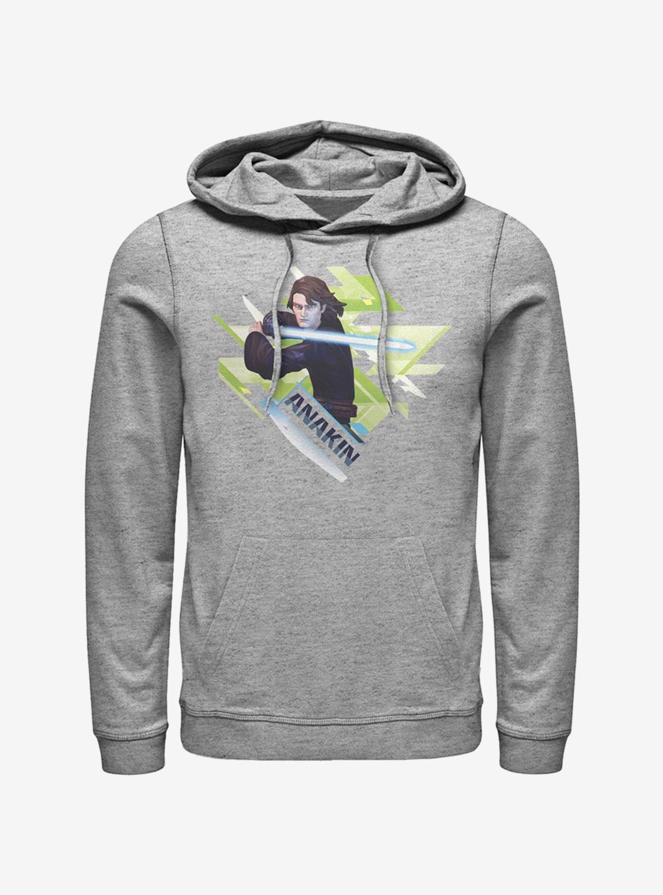 Star Wars The Clone Wars Ani Angled Hoodie, ATH HTR, hi-res