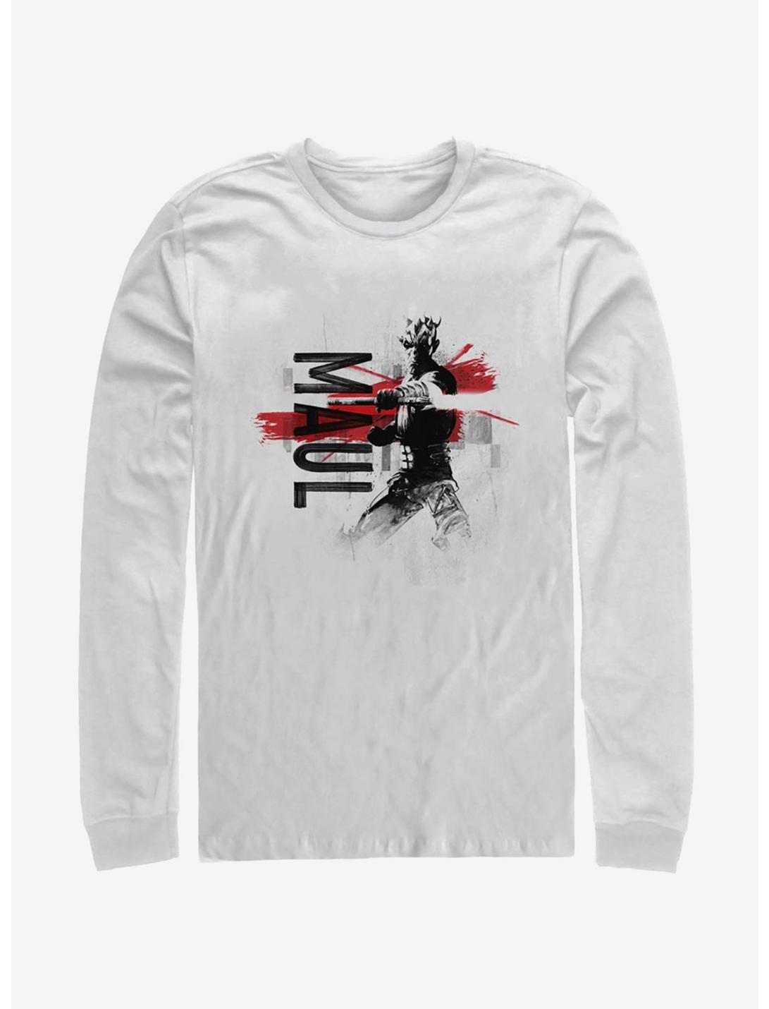Star Wars The Clone Wars Maul Collage Long-Sleeve T-Shirt, WHITE, hi-res