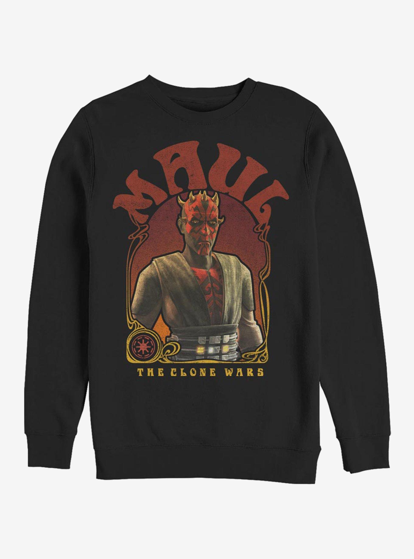 Star Wars The Clone Wars Maul Nouveau Crew Sweatshirt, BLACK, hi-res