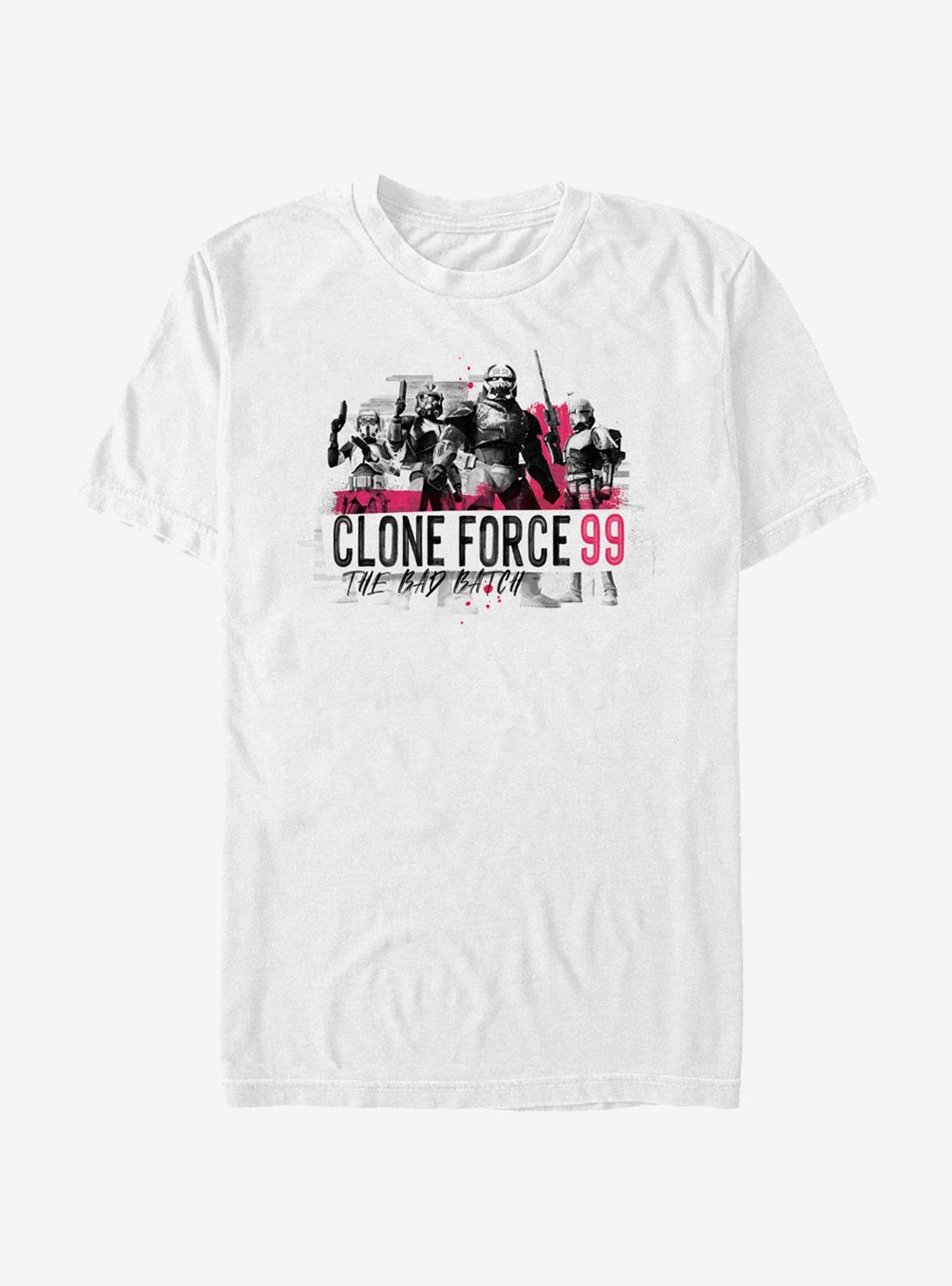 Star Wars The Clone Wars Bad Batch Collage T-Shirt, WHITE, hi-res