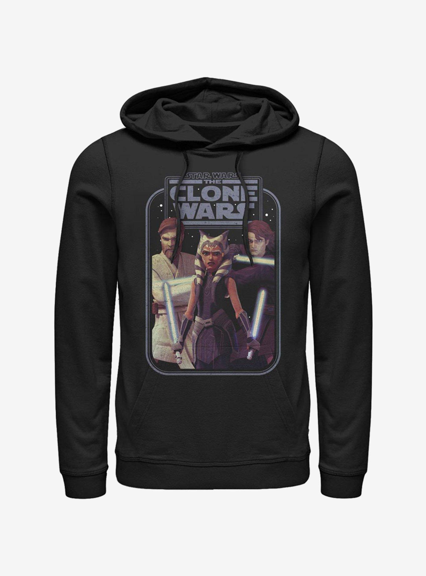 Star Wars The Clone Wars Hero Group Shot Hoodie, BLACK, hi-res