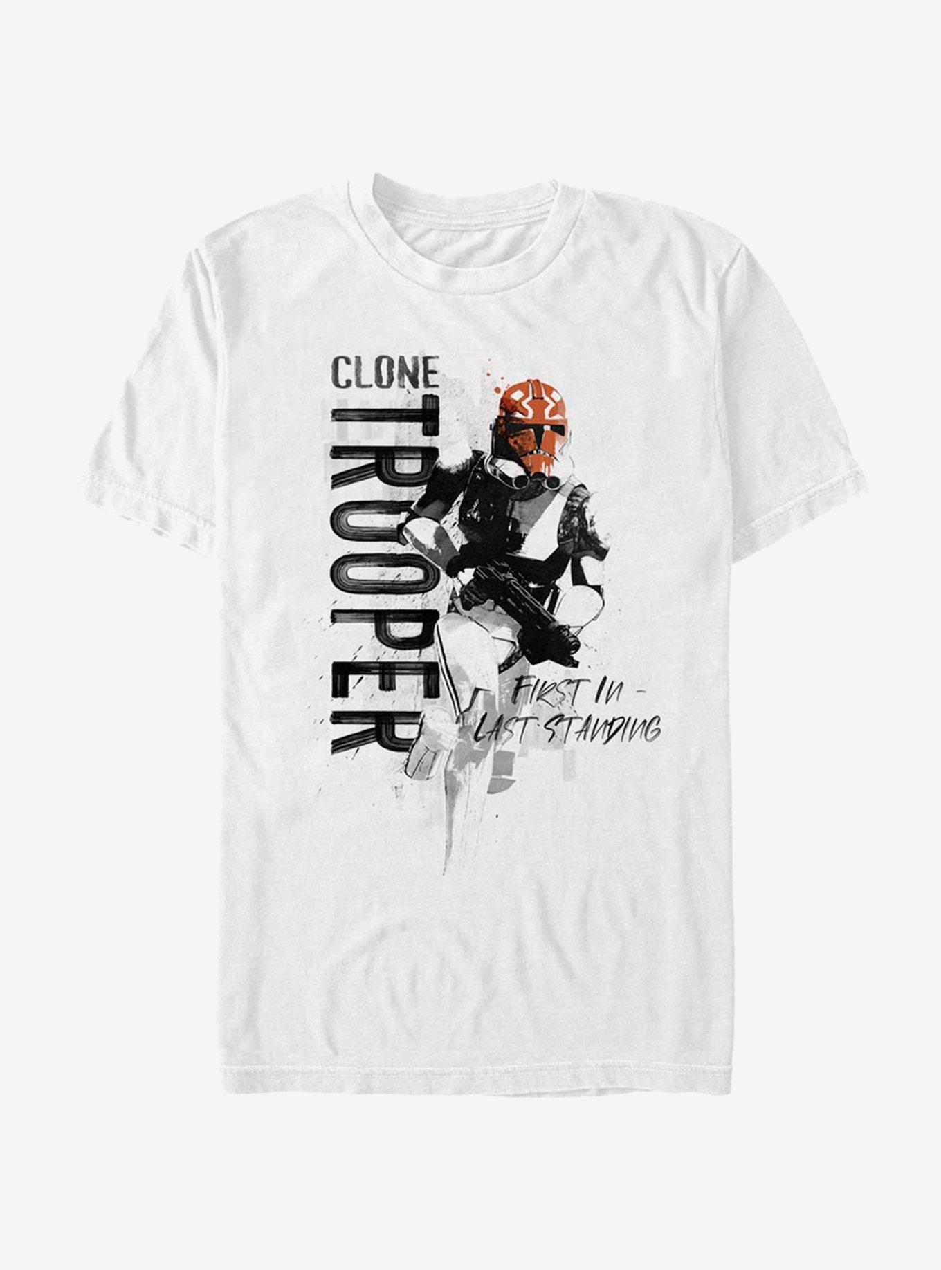 Star Wars The Clone Wars Trooper Running T-Shirt, WHITE, hi-res