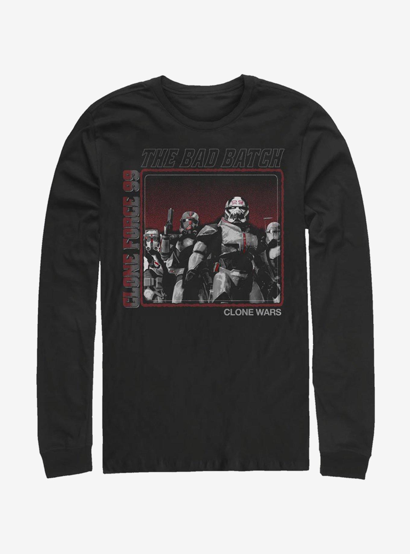 Star Wars The Clone Wars Bad Batch Long-Sleeve T-Shirt, BLACK, hi-res