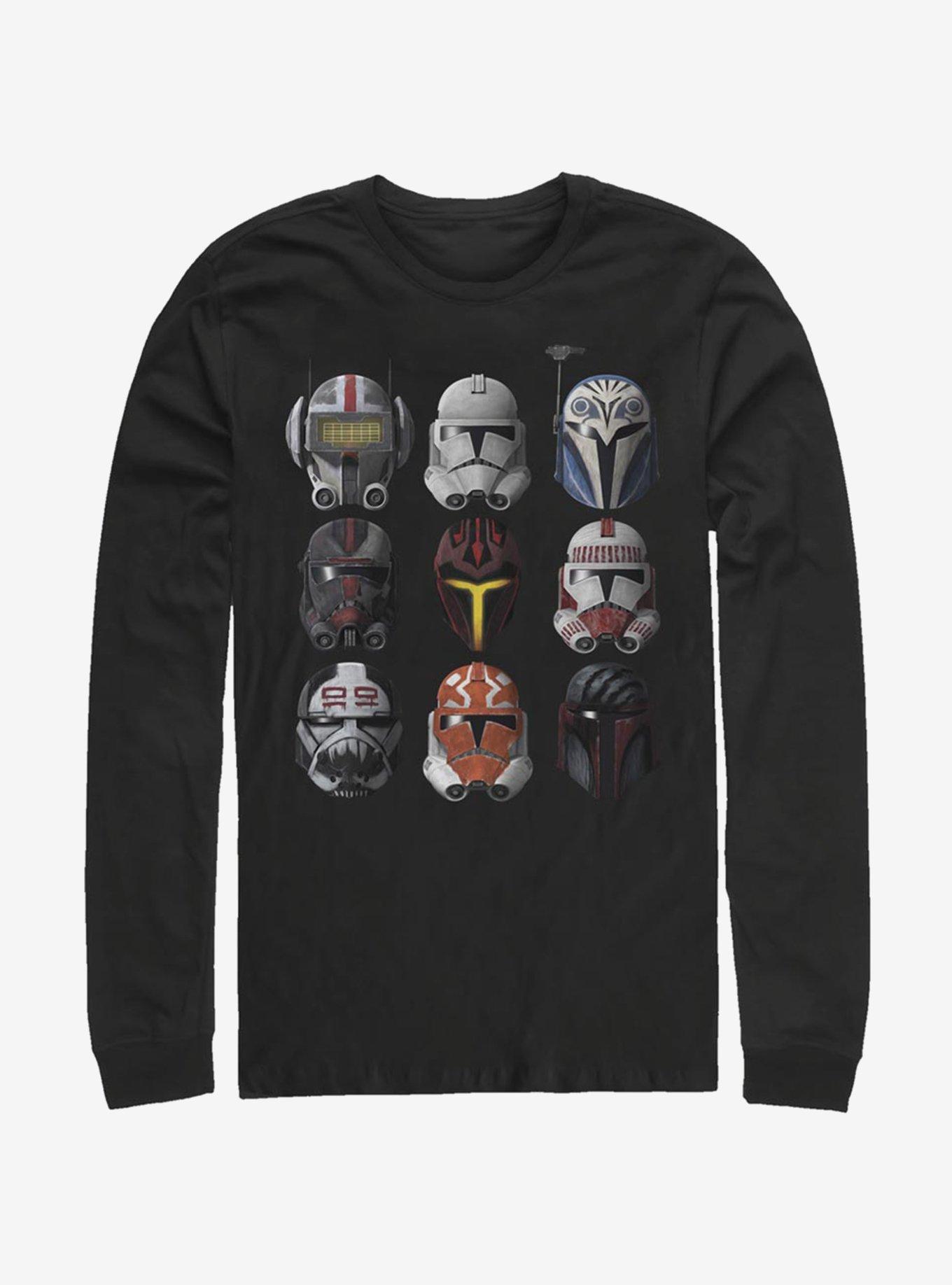 Star Wars The Clone Wars Clone Helmets Long-Sleeve T-Shirt, , hi-res