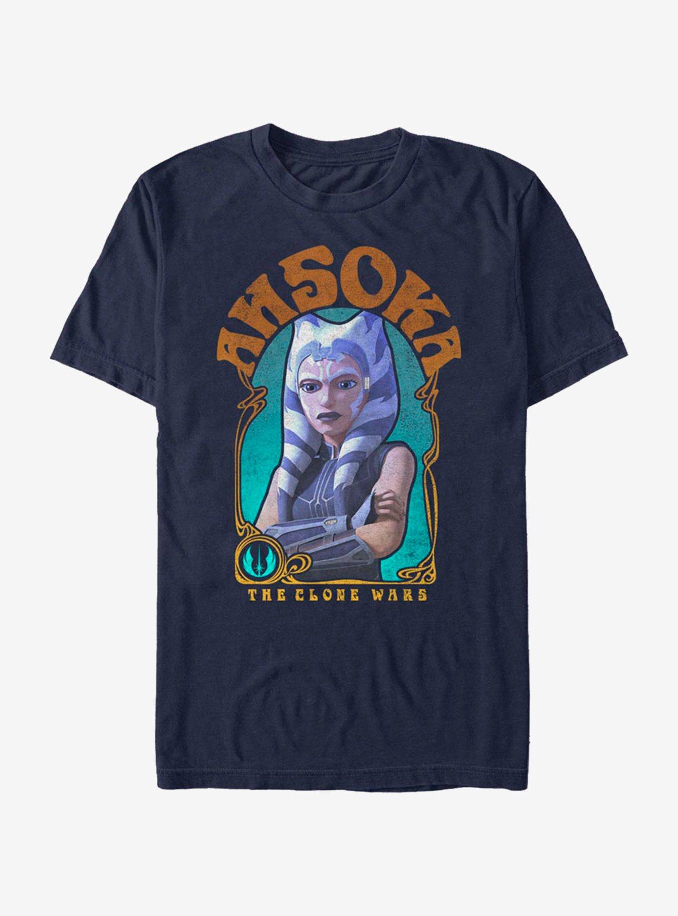 Star Wars The Clone Wars Ahsoka Nouveau T-Shirt, NAVY, hi-res