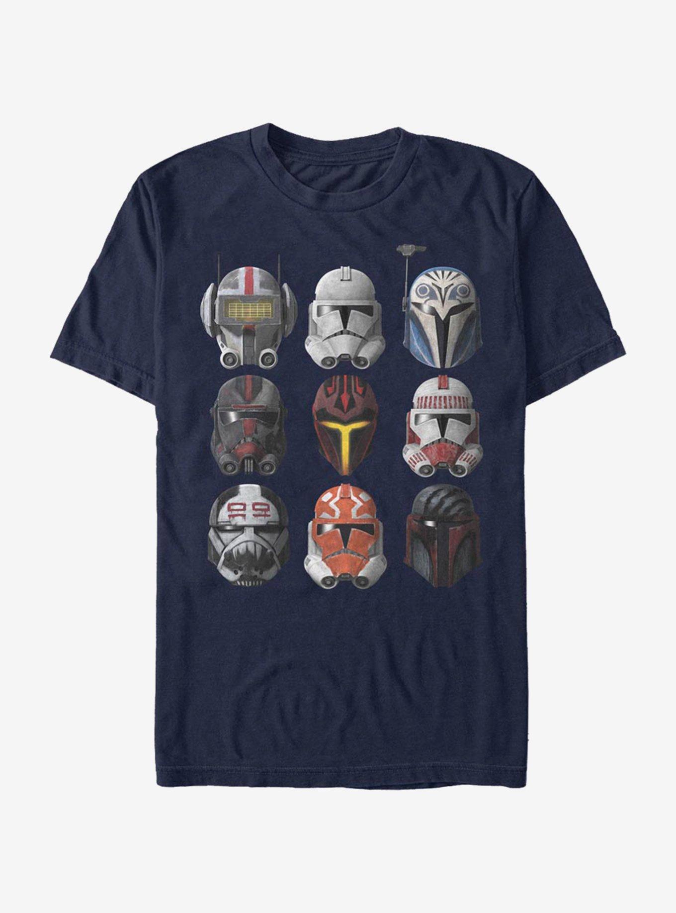 Star Wars The Clone Wars Clone Helmets T-Shirt, , hi-res