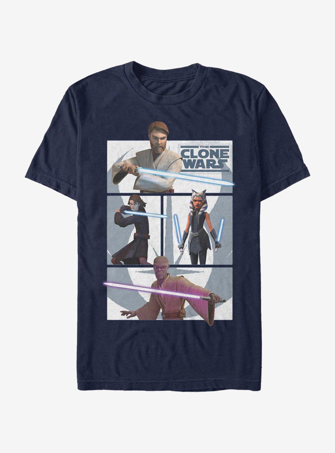 Star Wars The Clone Wars Clone Wars Jedi T-Shirt, NAVY, hi-res