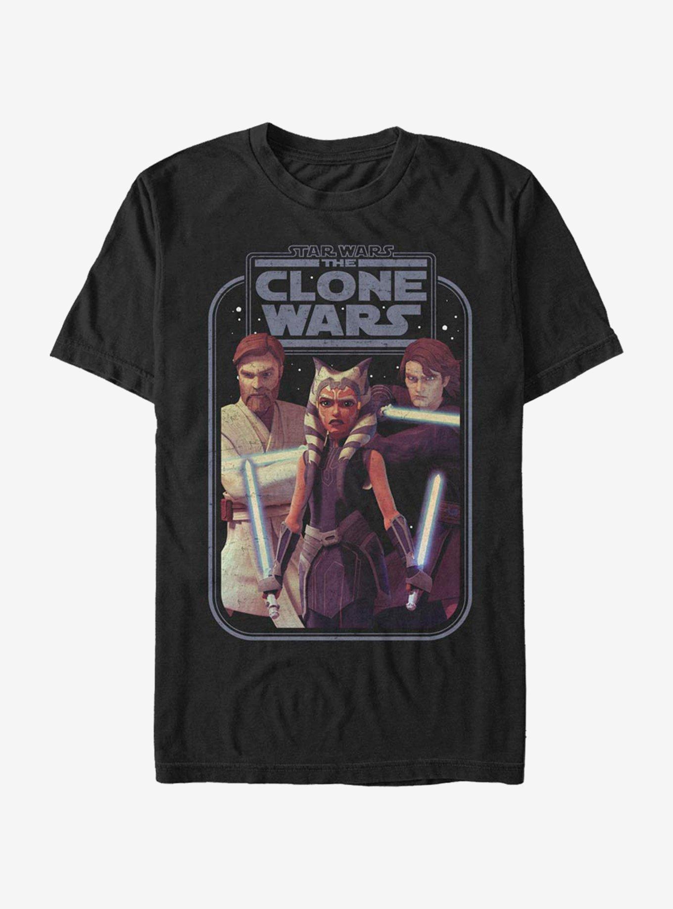 Star Wars The Clone Wars Hero Group Shot T-Shirt