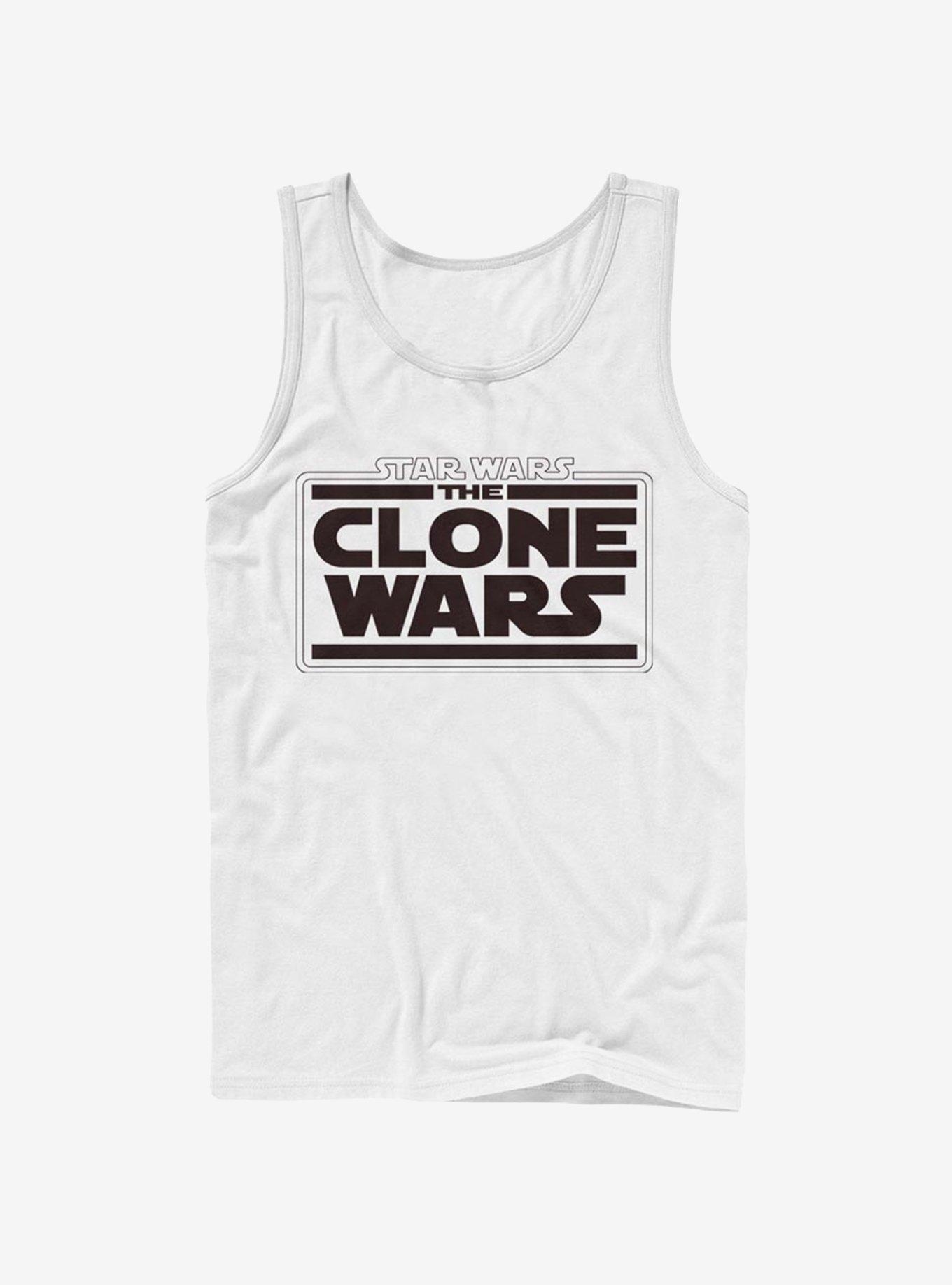 Star Wars The Clone Wars Clone Wars Logo Tank, WHITE, hi-res