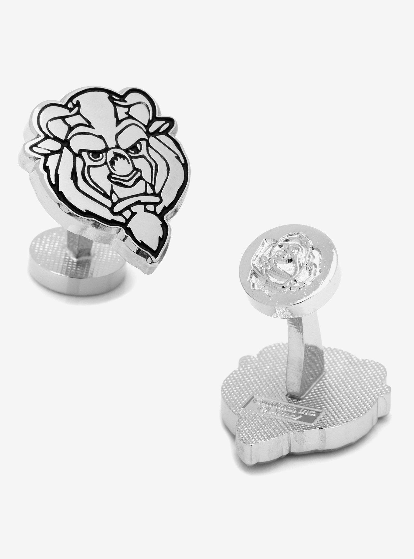 Disney Beauty And The Beast Classic Beast Head Cufflinks, , hi-res