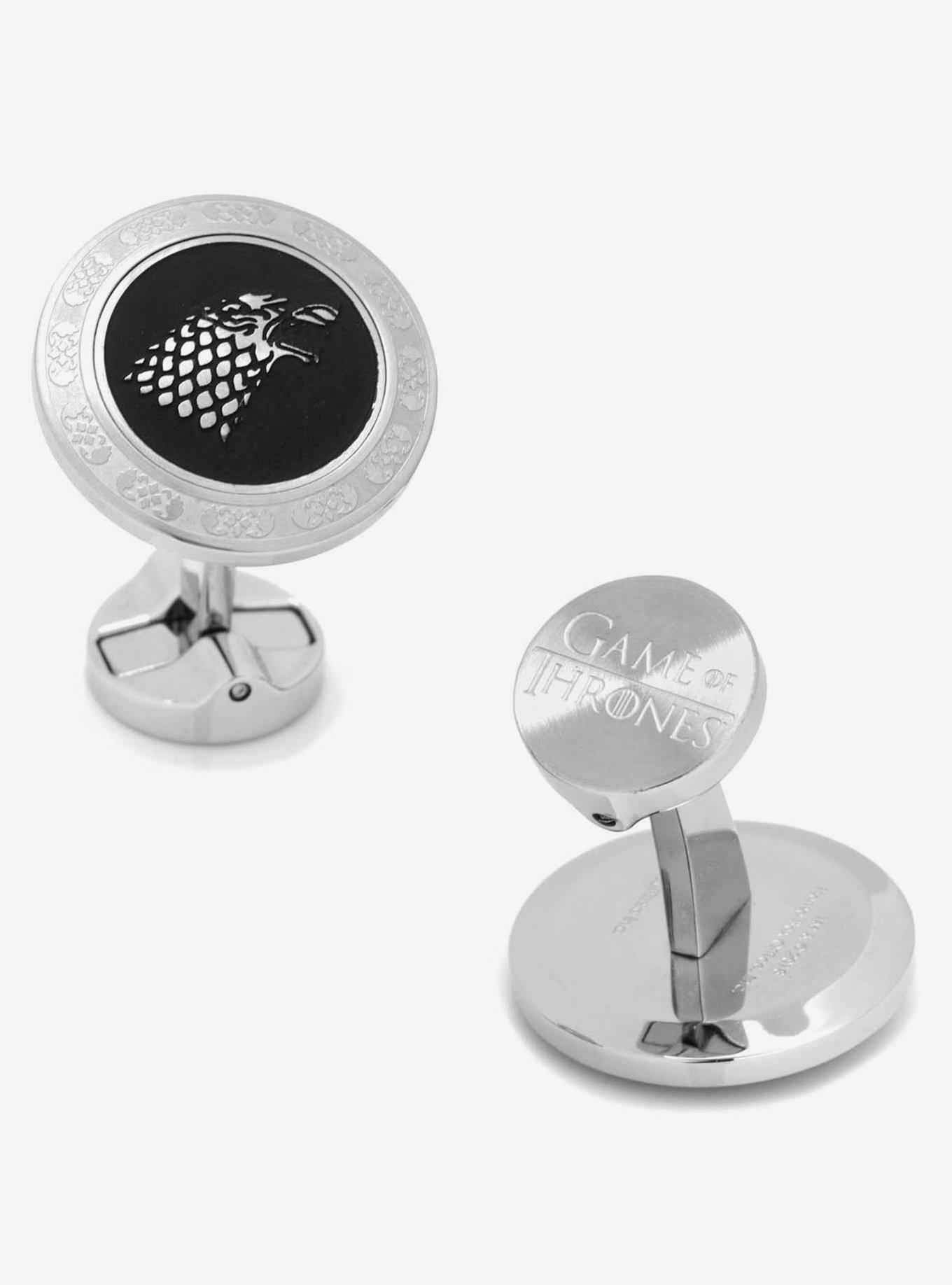 Hot Topic Game Of Thrones Stark Filigree Stainless Steel Cufflinks