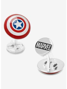 Plus Size Marvel Captain America 3D Captain America Shield Cufflinks, , hi-res