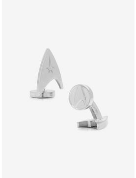 Star Trek Silver Delta Shield Cufflinks, , hi-res