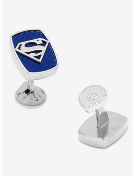 DC Comics Superman Stainless Steel Carbon Fiber Superman Cufflinks, , hi-res