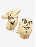 Disney Pixar Toy Story Woody And Buzz Gold Pair Cufflinks, , hi-res
