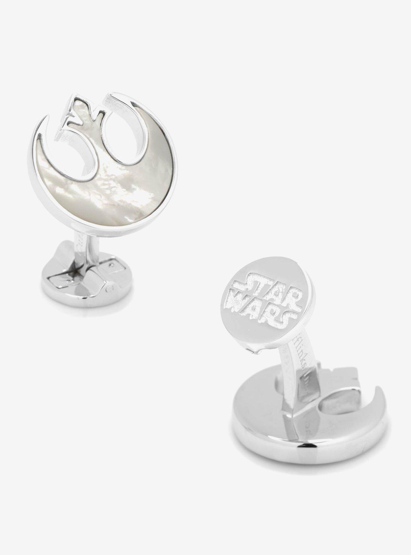 Star Wars Sterling Rebel Mother Of Pearl Cufflinks, , hi-res