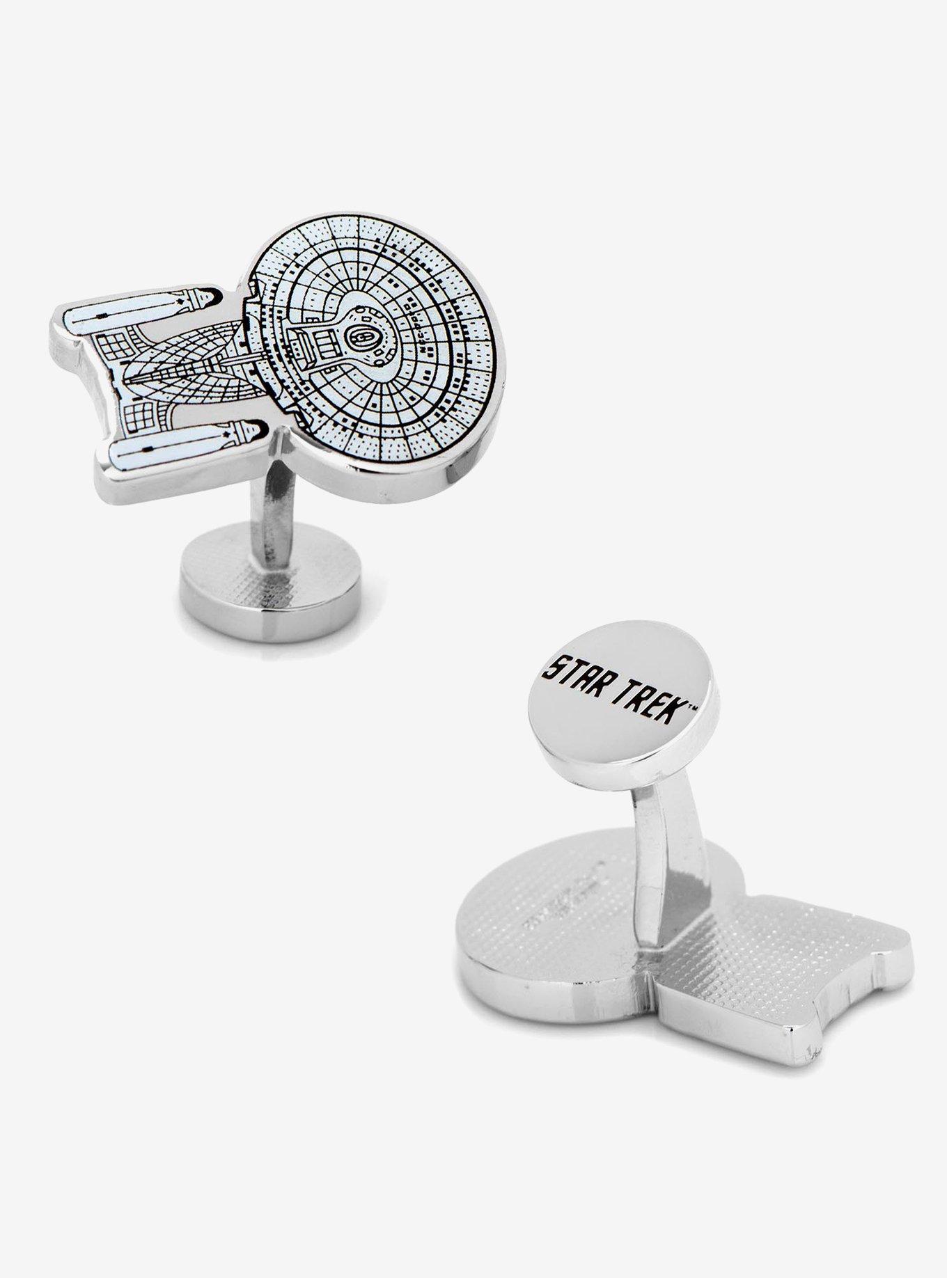 Star Trek Tng Enterprise Blue Print Cufflinks, , hi-res