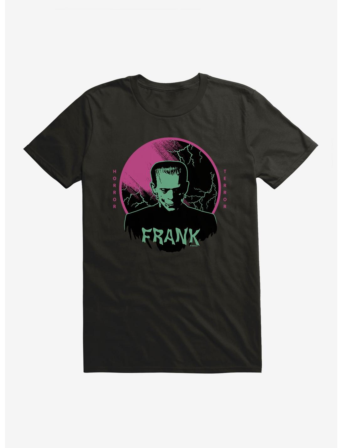 Frankenstein The Monster Lightning T-Shirt, BLACK, hi-res