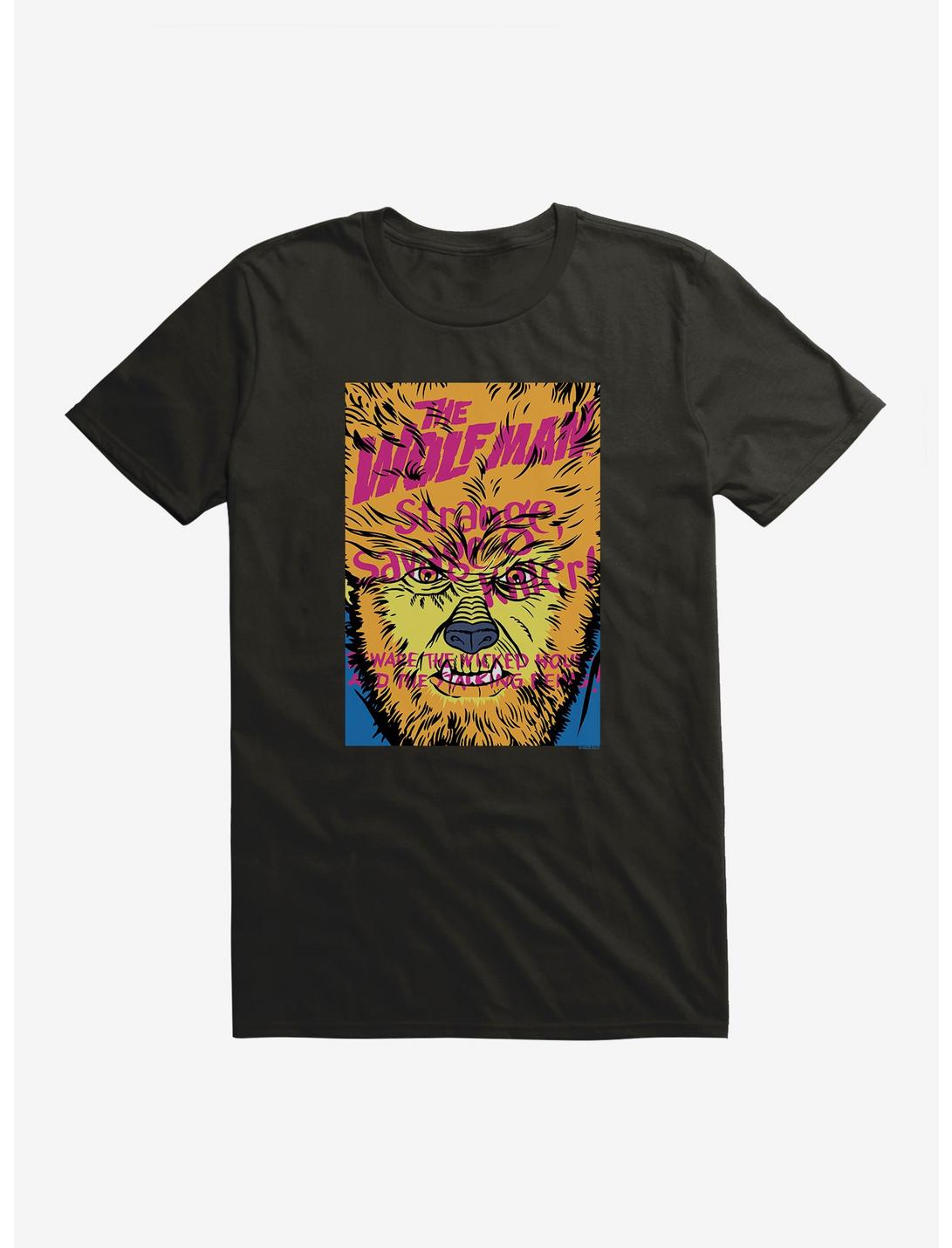 The Wolf Man Strange Savage Killer T-Shirt, BLACK, hi-res