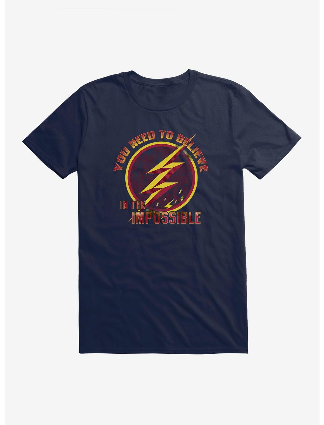DC Comics The Flash Always Believe T-Shirt, MIDNIGHT NAVY, hi-res