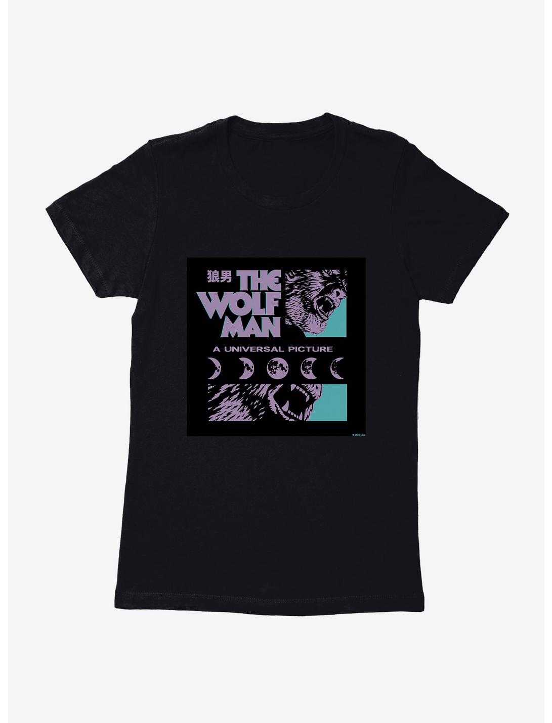 The Wolf Man Howl Womens T-Shirt, BLACK, hi-res